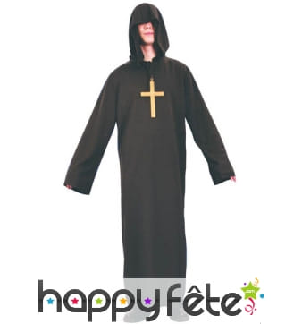 Déguisement noir de moine