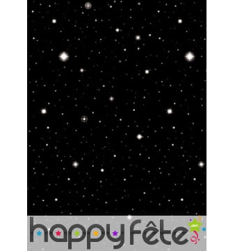 Décoration nuit étoilée en rouleau