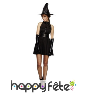 Déguisement noir sexy de sorcière