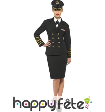 Déguisement officier de marine femme