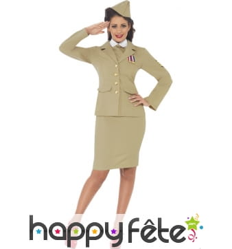 Déguisement officière retro