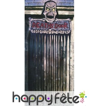 Décoration porte avec yeux lumineux