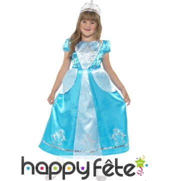 Déguisement princesse bleue enfant