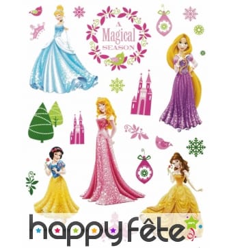 Décos Princesses Disney pour fenetres, 42 x 30cm