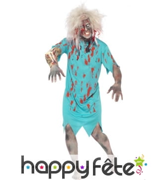 Déguisement patient hopital zombie
