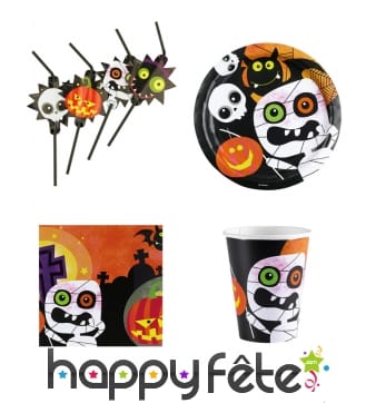 Décos Petits monstres de Halloween pour table