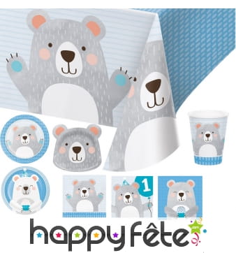 Décoration Petit ours pour table d'anniversaire