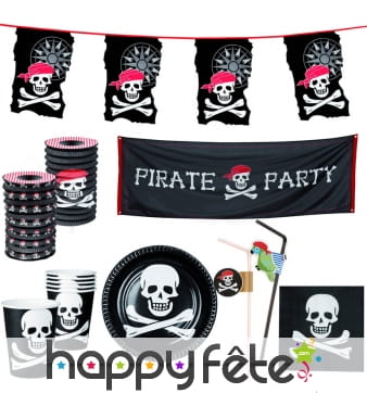 Décorations pirate pour fête d'anniversaire