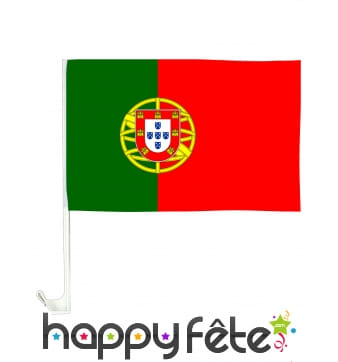 Drapeau Portugal pour voiture de 30 x 46cm