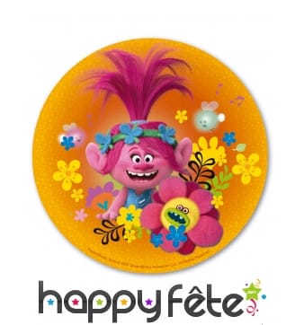 Disque Poppy Trolls en azyme de 20 cm