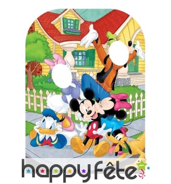 Double passe tête Mickey and co pour enfant