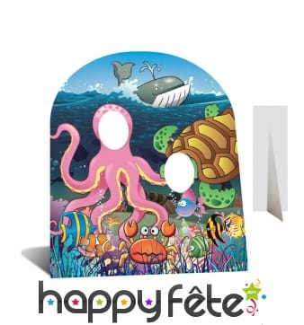 Double passe-têtes enfant animaux marins