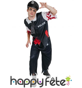 Déguisement policier zombie