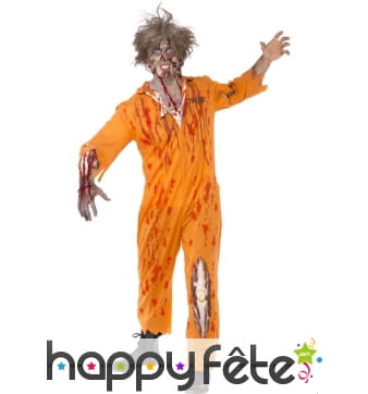 Déguisement prisonnier zombie