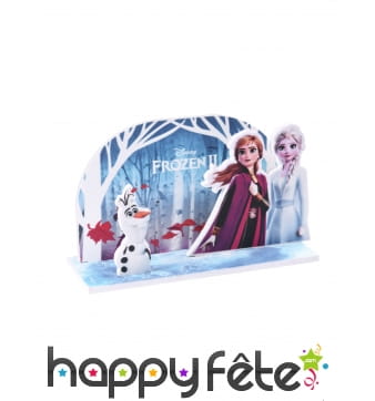 Déco Reine des Neiges 2 pour gâteau, 15 x 8,5 cm