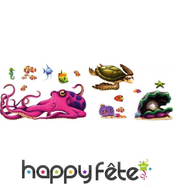 Décors replaçables de créatures marines