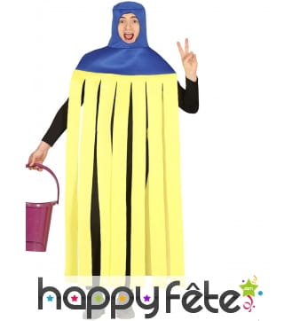 Déguisement rigolo de serpillière pour adulte