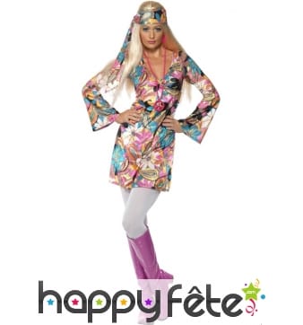 Déguisement robe de Hippie chic
