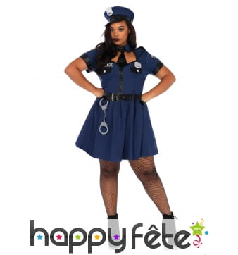 Déguisement robe de policière grande taille