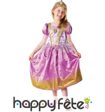 Déguisement robe de Raiponce pour fillette