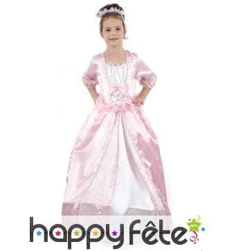 Déguisement rose de petite princesse