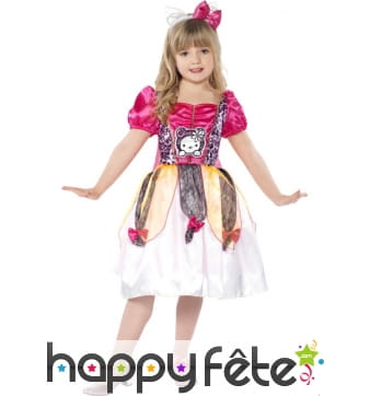 Déguisement rose de princesse fille