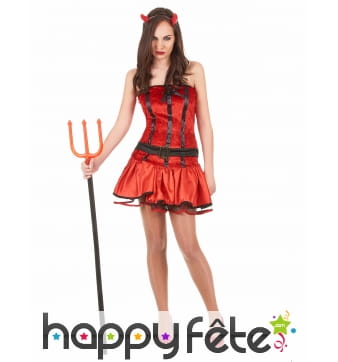 Déguisement rouge de diablesse sexy