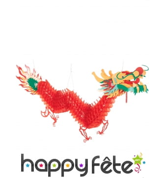 Dragon rouge décoratif de 250 cm