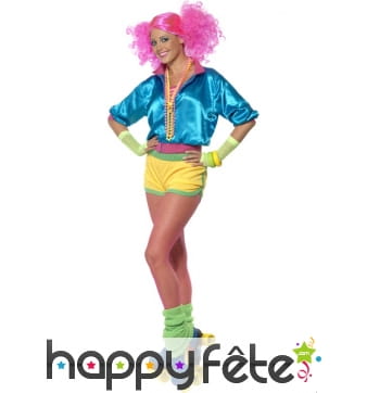 Déguisement roller girl néon