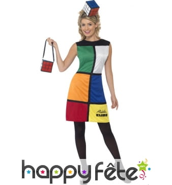Déguisement rubik's cube femme