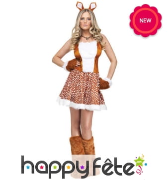 Déguisement sexy de renne de noel pour femme