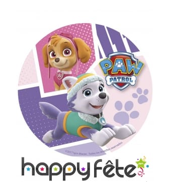 Disque Stella et Everest en sucre de 20cm