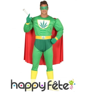 Déguisement super héros de ganjaman pour homme