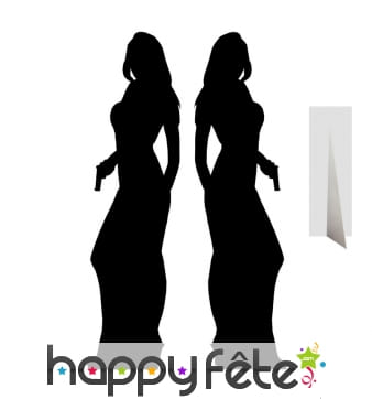 Double silhouette ombre de femme agent secret