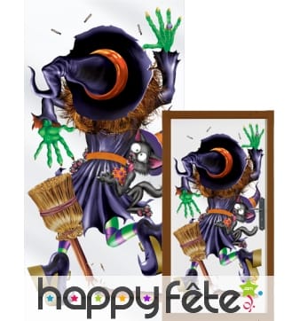 Decoration sorcière pour porte 75/150 cm