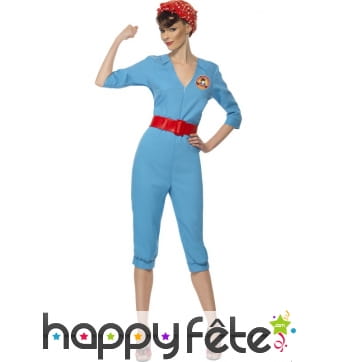 Déguisement travailleuse usine