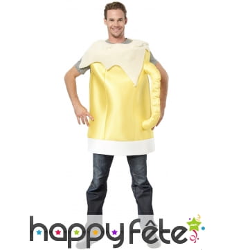 Déguisement verre de bière