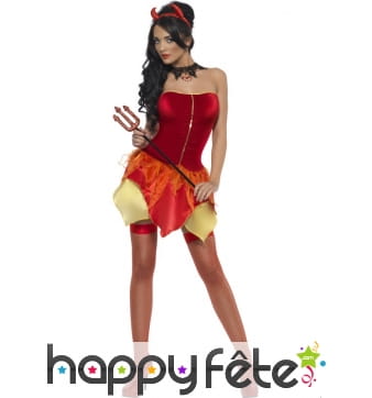 Déguisement vilaine diablesse rouge