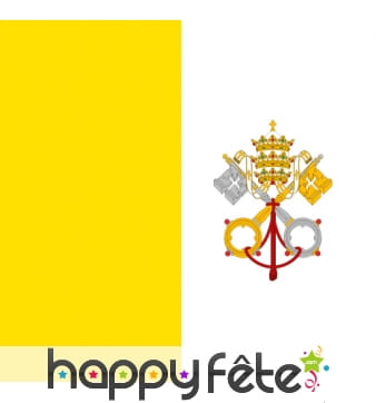 Drapeau Vatican sans motif (50x75)