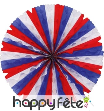 Eventail aux couleurs françaises