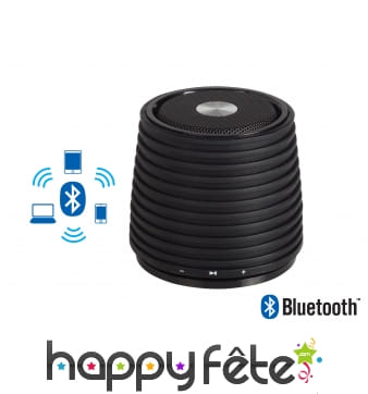 Enceinte bluetooth noire de 3w
