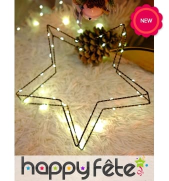 Etoile décorative lumineuse de 30cm