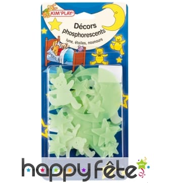 Etoiles et lune phosphorescentes