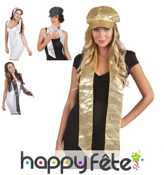 Echarpe en sequins de 165cm