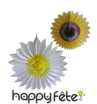 Eventail marguerite ou tournesol de 50 cm