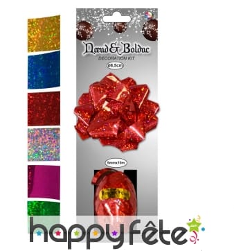 Ensemble Noeud et ruban pour cadeau de noël