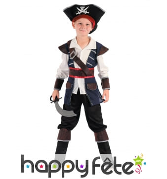 Ensemble Pirate Garçon avec Chapeau
