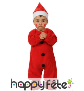 Ensemble rouge de bébé Noël