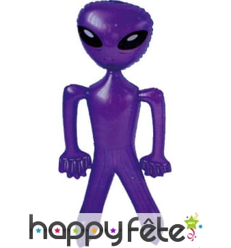Extra-terrestre gonflable mauve