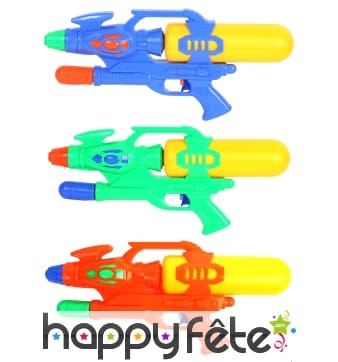 Fusil à eau avec pompe, simple réservoir